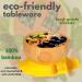 Bamboo Baby Weaning Set - Suction Bowl, Plate, Spoon & Fork in Yellow - Buy Online on GoSupps.com
