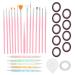 Demeras Nail Polish Pens Manicure 21x9x3 Professional Nail Art Set Nail Painting Drawing Brushes Pen Manicure Dotting Pen Mixing Line