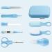 PandaEar Baby Healthcare and Grooming Kit - Baby Safety Set with Comb, Brush, Toothbrush, Nail Clippers, Scissors, Nasal Aspirator - Nursery Care Essentials (Blue) - Buy Online on GoSupps.com