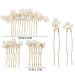 LEDSHLIU Elegant Handmade Hair Clips - 5 Piece Pearl Hair Accessories for Ladies & Girls - Buy Online on GoSupps.com
