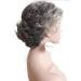 Buy Royalfirst Short Curly Wigs for Women - Silver Grey/White Heat Resistant Synthetic Hair & Wig Cap - International Shipping Available - Buy Online on GoSupps.com