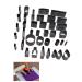 39 Shape Style Hollow Hole Puncher Leather Punching Tool,Leather die,Mold Punching Die Set for Handmade DIY Leather Craft