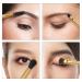 Duo Eyebrow Brush Set - Docolor Professional Eye Makeup Tool | Eyeshadow & Spoolie Brush | 2pcs White Gold - Buy Online on GoSupps.com