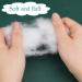 800g Premium Polyester Fiber Fill for Crafts & Pillows - High Resilience Fluff Stuffing - Cushion & Stuffed Animal Filler - Buy Online on GoSupps.com