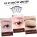 Balacoo 4pcs Eyebrow Stickers Makeup Stickers Hair- Authentic Eyebrows Eyebrow Tool Makeup Tools Cosmetic 4d 1 count (Pack of 1) Brown - Buy Online on GoSupps.com