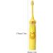 Children's Electric Toothbrush - Cartoon Pattern Soft Bristles Sonic Vibration Waterproof - Ideal Gift for Kids (Yellow) - Buy Online on GoSupps.com