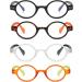 KoKoBin 4-Pack Mini Round Reading Glasses - Comfortable Multicoloured Readers for Women & Men - 2.50 Magnification - Buy Online on GoSupps.com