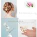 Elegant white flower hair clip for women decorative hair clips in the appearance of white magnolia flowers small hair accessories for prom and wedding - Buy Online on GoSupps.com