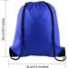 KUUQA 12 Pcs Drawstring Backpack Bags Sport Gym Sack Cinch Bags Bulk for School Traveling and Storage (Blue) - Buy Online on GoSupps.com
