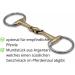 AMKA Olive Head Bit - Double Broken Argentan 12mm Rings for Ponies | Durable & Strong - 8.5 Size - Buy Online on GoSupps.com