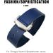 Buy IRJFP 19mm Curved Rubber Strap for Omega Speedmaster & Seamaster 300 | Black/Green Rose Buckle - International Shipping Available - Buy Online on GoSupps.com