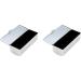 Shop Stephanie Imports Set of 2 Rectangular Vintage Lipstick Cases with Glass Mirror - Silver Drops - Stylish & Functional International Shipping Available - Buy Online on GoSupps.com