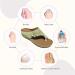 Women's Bunion Correction Leather Open Toe Sandals - Comfortable Orthopedic Platform Flip Flops with Toe Separator - Size 6.5 White - Buy Online on GoSupps.com