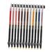LALAFINA 12pcs Lip Liner Eyeliner Black Eyebrow Pencil Lip Line Pencil Long Lasting Eyebrow Pencil Filler