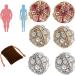 JIAWEIIY Dorina Ear Acupressure Magnetherapy Earrings 2/3Pairs Dorina Earrings Weight Loss Magnetic Earrings Ear Acupressure Earring (D)