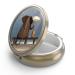 Pill can box with mirror retro 3 compartments Small Pillanine Bronze Small Round Pill Dose or Vitamins Fish oil dietary supplements pills containers 1 piece Y-7-CUTE ELEPHANT