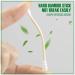 Nuduko Bamboo Cotton Swabs 500 Count | 100% Compostable & Organic | Eco-Friendly Biodegradable Wooden Cotton Buds | Plastic-Free Spiral/Round Head | 500 Pack - Buy Online on GoSupps.com