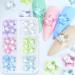 Vezocim Stars Nail Art Charms Pentagram Nail Art Rhinestone 3D Clear Five-Pointed Star Nail Glitter Designs Resin Star Nail Diamond Gems Supplies for Women Manicure Art DIY Jewelry Making Crafts