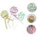 TOPBATHY 6 Pcs Simulation Lollipop Christmas Lollipop Candy Birthday Lollipop Candy Ornaments Lollipop Decoration Candy Cane Ornaments Lollipop Ornament Lollipops Window Decorations Clay - Buy Online on GoSupps.com