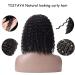 TISTAYA Short Curly Headband Wig for Black Women - 12 Inch Natural Black Synthetic Hair with Water Wave Headbands - Buy Online on GoSupps.com