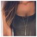 Fstrend Gold Dainty Long Necklace for Women & Girls | Simple Fashion Jewelry - Buy Online on GoSupps.com