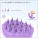 FREATECCH CHAUT Massage Brush Wet & Dry Shampoo Brush for Hair Growth & Scalp Care | Silicone Hair Root Stimulator | Dandruff Relief | Contemporary Purple Design - Buy Online on GoSupps.com
