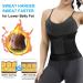 Acwoo Adjustable Abdominal Belt | Fitness Waist Trainer & Girdle for Weight Loss | Women's Belly Shaper in Black Size L - Buy Online on GoSupps.com