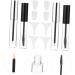 Mikinona Clear Mascara 2 Sets mascara tube sample containers empty eyelash tube Eyelash Cream Tube travel cosmetic eyeliner 10.5X1.5CM Assorted Color - Buy Online on GoSupps.com
