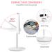 Rechargeable Lighted Makeup Mirror with 1X/10X Magnification | 46 LED Lights | 3 Lighting Modes | Touch Screen Dimmable Vanity Mirror | 90 Rotation | Portable Travel Cosmetic Mirror - Buy Online on GoSupps.com
