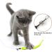 H02NLE Cat Teaser Wand with 5 Refills - Interactive Feather Toys for Indoor Cats - Buy Online on GoSupps.com