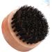 Beavorty 3-Pack Portable Beard Brushes & Round Hairbrush for Men | Soft Travel Hairbrush for Dense Beards | Brown & Black 5.8x5.8x5.4cm - Buy Online on GoSupps.com