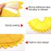 SLSON Cat Recovery Collar - Adjustable Soft Pet Cone for Cats and Puppies - Protective Cotton Cone in Yellow - Buy Online on GoSupps.com