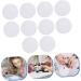 VILLCASE 10pcs Nail Polish Palette Silicone Makeup & Manicure Tray for Nail Art | Round White Nail Stand 9.5x9.5CM - Perfect for Professionals & DIY - Buy Online on GoSupps.com