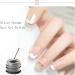Gel Nail Polish Liner - Silver Chrome Nail Gel Polish - Metallic Painting Nail Gel Swirl Nail Art Gel - Classic Silver Gel Art Paint for Thin French Line - Nail Art Brush Soak off UV Lamp Manicure - Buy Online on GoSupps.com