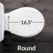 MAYFAIR Cameron Round Toilet Seat - Never Loosen, Easy to Remove, Durable Enameled Wood - Biscuit/Linen - Buy Online on GoSupps.com