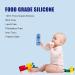 Silicone Baby Teething Toy Set + Pacifier Clip Chain | Remote Control Shape | Soft Chew Toys for Babies 3-18 Months | Early Sensory Education | Molar Relief | Pink+Blue - Buy Online on GoSupps.com