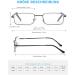 Oushiun Men's Blue Light-Blocking Reading Glasses - Gunmetal Gray Metal Frame 2.5 Diopters Anti-Eye Load UV & Glare Protection - Buy Online on GoSupps.com