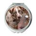 Mirror Compact Mirror Retriever Dog Canine Sporting Looking Outdoors pocket mirror portable mirror