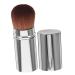 Ipetboom Powder Foundation Brush Cosmetic Applicator Powder Brush Retractable Brush Blush Brush Cosmetic Tools Flat Top Foundation Brush Makeup Tool Liquid Telescopic Brush Metal Travel