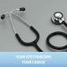 FriCARE Lightweight Dual Head Stethoscope 28 inch for Medical Professionals, Doctors, Nurses, Nursing Students, Home Use - Mirror Black - Buy Online on GoSupps.com