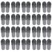 FERCAISH 20 Pairs Disposable Slippers Closed Toe Spa Slippers Non-slip Hotel Guest Slippers For Men Women Travel Home Wedding Party Use (Grey)