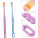 Minkissy 16 Pack 360 Baby Training Toothbrush Set - Soft Fur Oral Care Tools with Finger Holder & Dental Floss | Safe Baby Care Essentials - Buy Online on GoSupps.com
