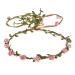 Merroyal Pink Flower Girls Boho Flower Crown Headband for Wedding & Parties - Buy Online on GoSupps.com