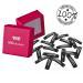 HAARallerliebst Small Rectangular Hair Clips - 20 Black Clips (3.9 cm) with Pink Storage Box | Perfect for Stylish Organization - Buy Online on GoSupps.com