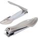 STAINLESS STEEL NAIL CLIPPER FINGERNAIL CUTTER SCISSORS WITH FILE ANTI SPLASHING TOOL FOR MEN AND WOMEN - Buy Online on GoSupps.com