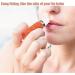 Lip Balm Holder Keychain Set - 3 Clip-on Chapstick Sleeves in Orange, Purple, Beige - Buy Online on GoSupps.com