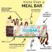 Pretty Little Meal Bar Banana Split & Crisp - Delicious 201 Cal Protein Bar by Offset Nutrition | 6-Pack with Dark Chocolate & Banana Flavor - Buy Online on GoSupps.com