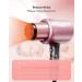 Hair Dryer 1875 Watt Ionic Hair Dryer Hair Dryer with Diffuser and Concentrator for Home Travel and Salon (Rose Pink) Black rose - Buy Online on GoSupps.com