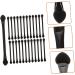 NOLITOY 25 Pcs Double Ended Eye Shadow Stick Makeup Eyeshadow Makeup Use Lipstick Brush Black Plastic - Buy Online on GoSupps.com