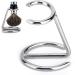 Stainless Steel Shaving Stand for Men's Razor and Brush - Ideal for Home, Salon, and Travel Use - Compatible with Various Razor Types and Sizes - Buy Online on GoSupps.com